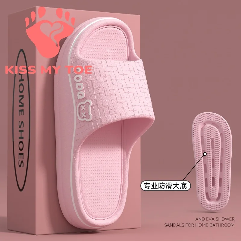 Thick Platform Comfort Slippers Women Men Couple 2026 Summer Bear Soft Sole Eva Slippers Woman Non-Slip Indoor House Shoes 2406
Thick Platform Comfort Slippers Women Men Couple 2026 Summer Bear Soft Sole Eva Slippers Woman Non-Slip Indoor House Shoes 2406