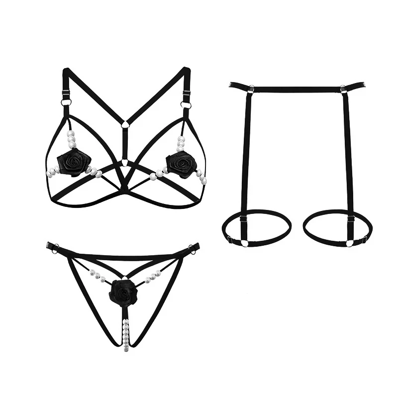 Сексуальное женское белье: комплект из бюстгальтера, стрингов-гетров и пеньюара с массажными жемчужинами, открытый крой, комплект из трех предметов, пижама
Сексуальное женское белье: комплект из бюстгальтера, стрингов-гетров и пеньюара с массажными жемчужинами, открытый крой, комплект из трех предметов, пижама