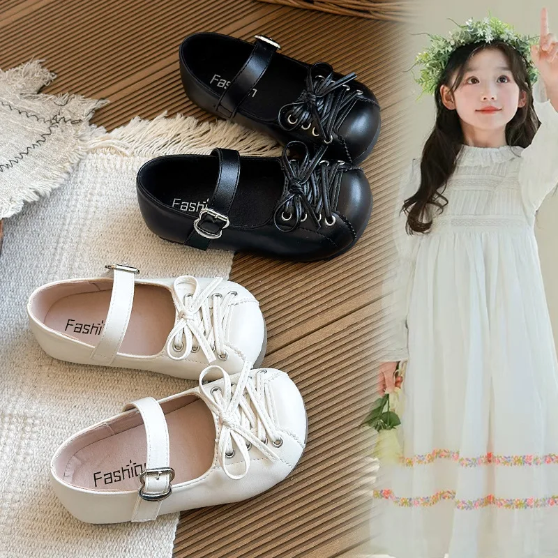 Kids Dance Shoes Soild Color Versatile Girls Princess Leather Shoes Round Toes 2026 Brand New Children Flats Korean Style Sweet
Kids Dance Shoes Soild Color Versatile Girls Princess Leather Shoes Round Toes 2026 Brand New Children Flats Korean Style Sweet