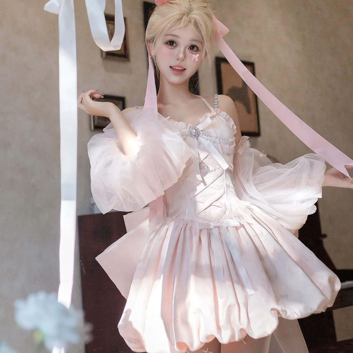 Lolita Girl Lolita Cute Sweet Jsk Strap Dress Princess Dress Western Dress Summer Student Tea Party Dress
Lolita Girl Lolita Cute Sweet Jsk Strap Dress Princess Dress Western Dress Summer Student Tea Party Dress