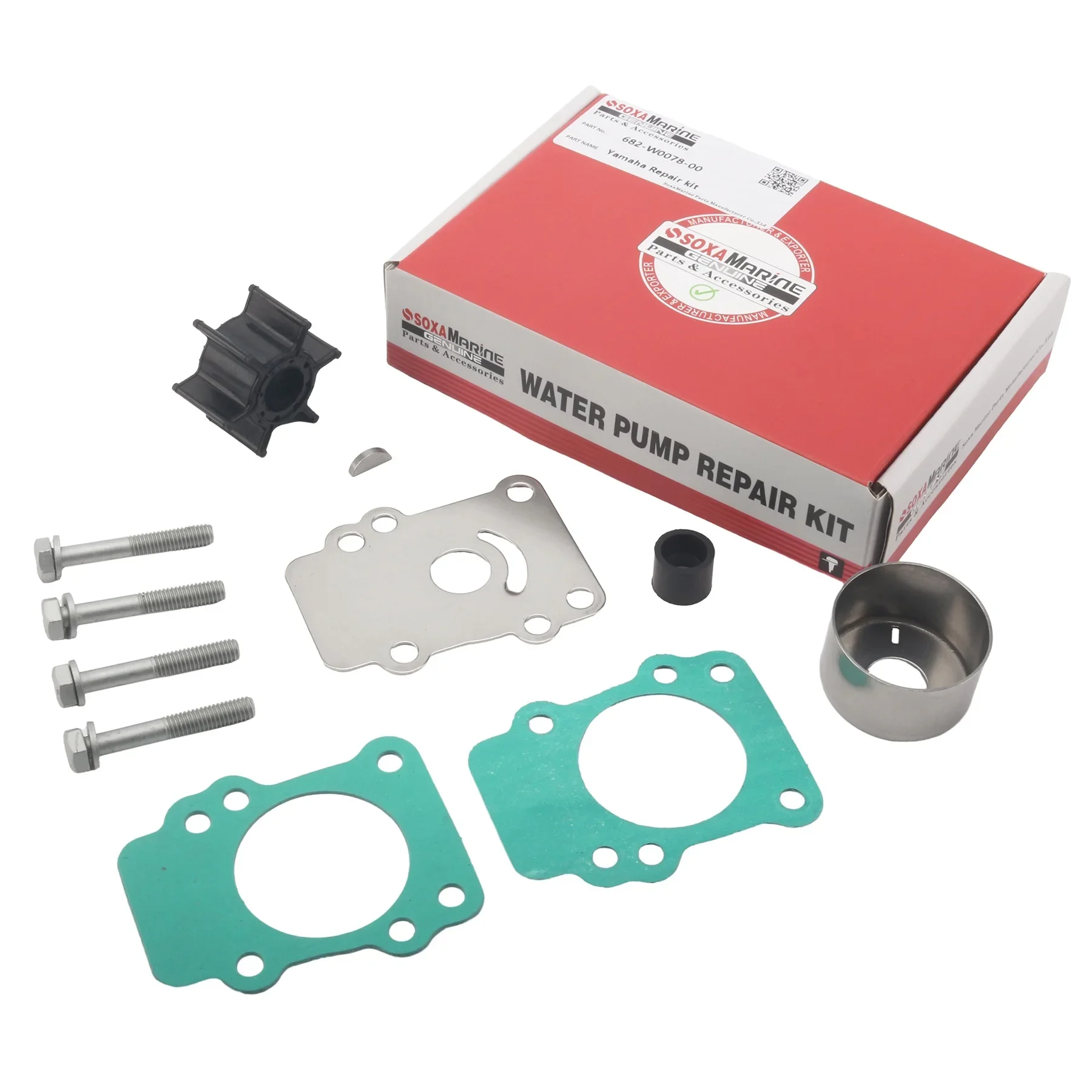 682-W0078-A1 Water Pump Repair Service Kit for Yamaha 4 Str 9.9HP 2 Str 9.9 15 HP Outboard Boat Motor 682-W0078-00
682-W0078-A1 Water Pump Repair Service Kit for Yamaha 4 Str 9.9HP 2 Str 9.9 15 HP Outboard Boat Motor 682-W0078-00