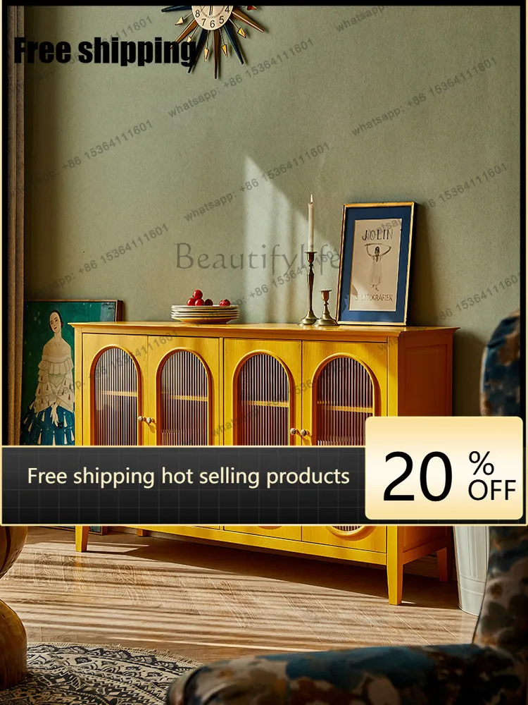 LD American retro solid wood dining side cabinet Nordic simple small apartment living room decoration cabinet
LD American retro solid wood dining side cabinet Nordic simple small apartment living room decoration cabinet