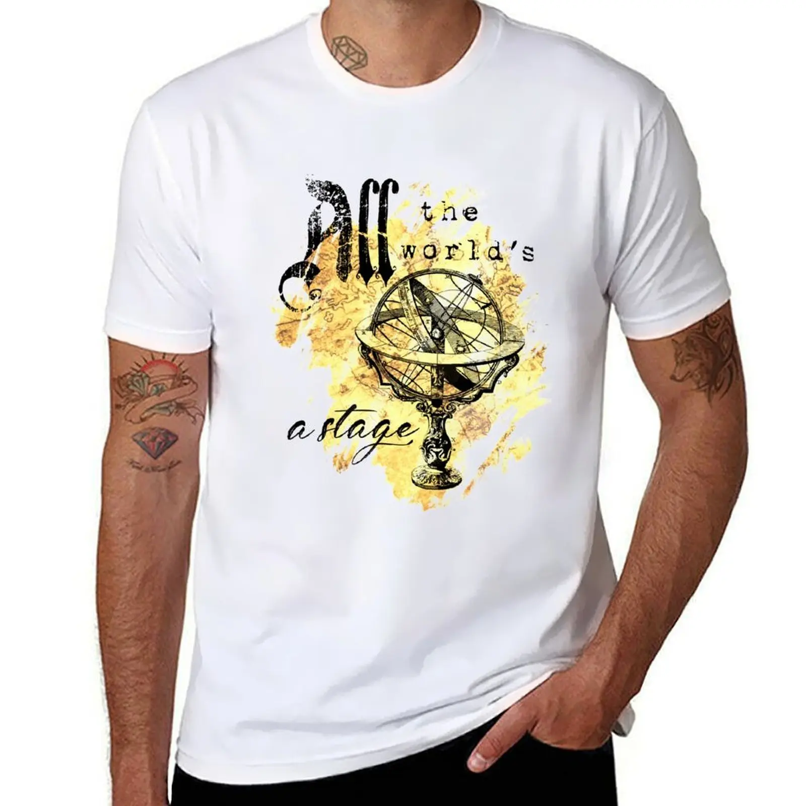 All The World’s A Stage Shakespeare Quote T-Shirt t shirts with prints cotton t shirts man 100% T-Shirt
All The World’s A Stage Shakespeare Quote T-Shirt t shirts with prints cotton t shirts man 100% T-Shirt