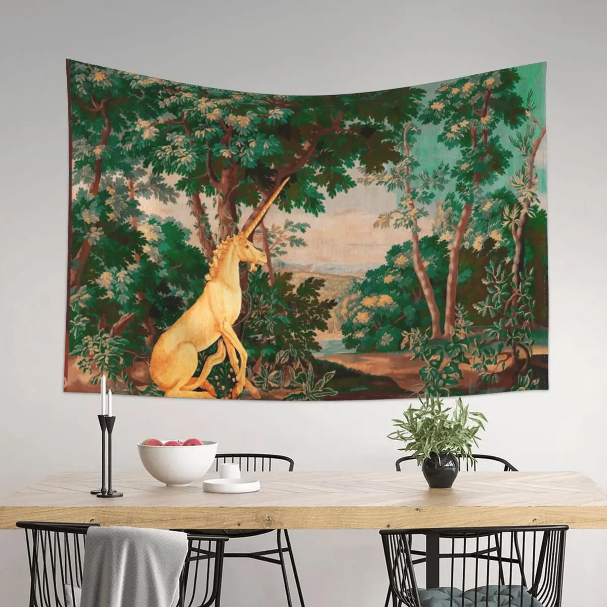 UNICORN IN WOODLAND LANDSCAPE AMONG GREENERY AND TREESPink Green Hues Tapestry Room Aesthetic Room Decore Aesthetic Tapestry
UNICORN IN WOODLAND LANDSCAPE AMONG GREENERY AND TREESPink Green Hues Tapestry Room Aesthetic Room Decore Aesthetic Tapestry