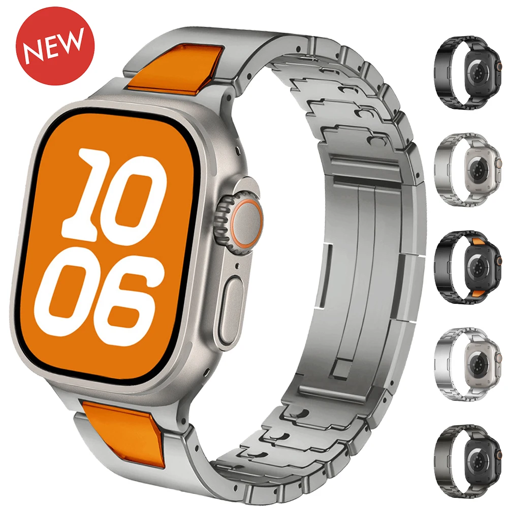 Stainless Steel Strap for Apple Watch Ultra 2/1 49/46/45/42/38mm Tool Free Quick Disassembly Metal Band for Iwatch 10 9 8 7 6 5
Stainless Steel Strap for Apple Watch Ultra 2/1 49/46/45/42/38mm Tool Free Quick Disassembly Metal Band for Iwatch 10 9 8 7 6 5