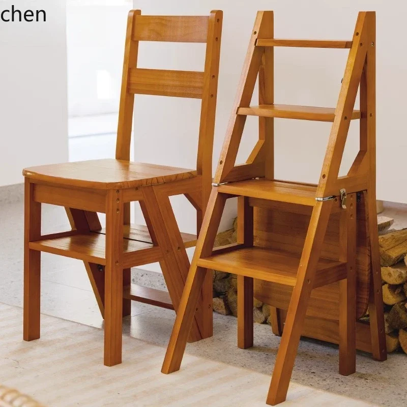 Solid Wood Ladder Chair Home Ladder Chair Folding Dual-use Ladder Stool Indoor Multi-functional Climbing Stairs Step
Solid Wood Ladder Chair Home Ladder Chair Folding Dual-use Ladder Stool Indoor Multi-functional Climbing Stairs Step