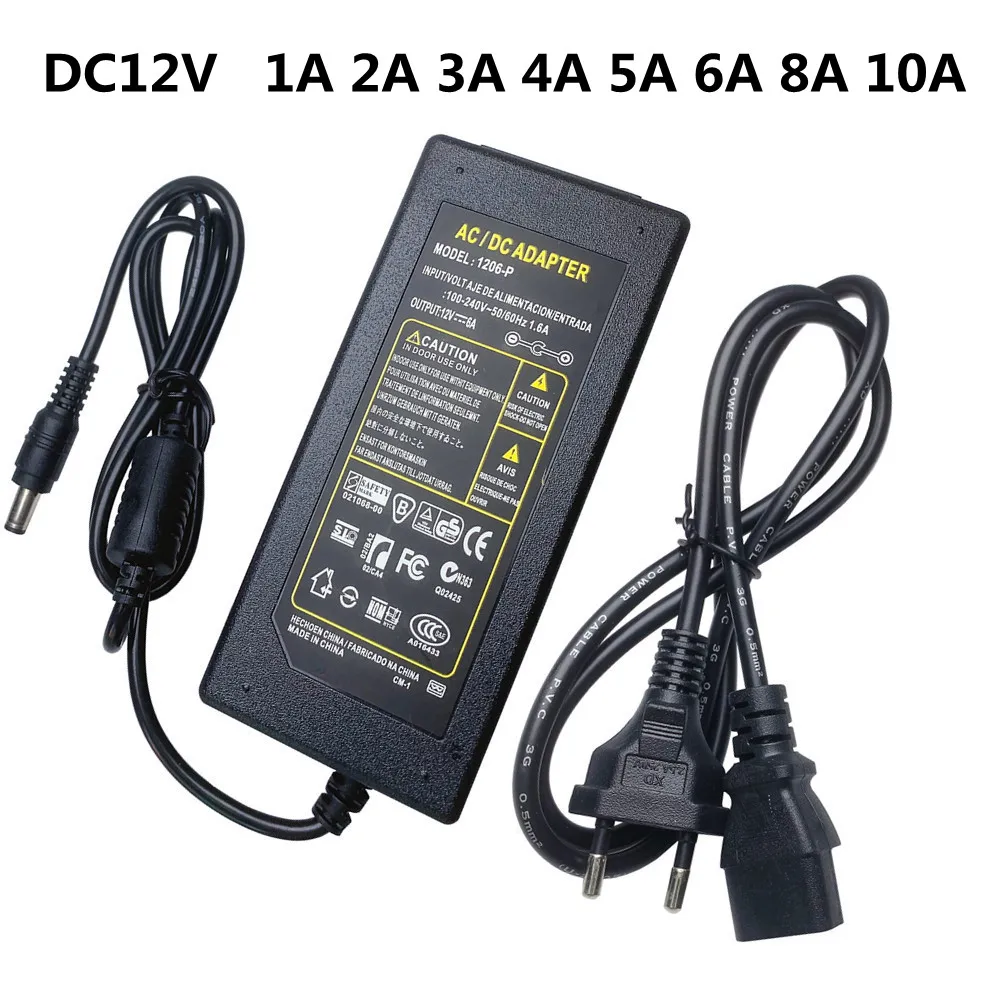 LED Adapter Power Supply 5.5*2.1~2.5mm Female Connector AC 110V 220V To DC 12V Lighting Transformer For LED Strip CCTV Router
LED Adapter Power Supply 5.5*2.1~2.5mm Female Connector AC 110V 220V To DC 12V Lighting Transformer For LED Strip CCTV Router