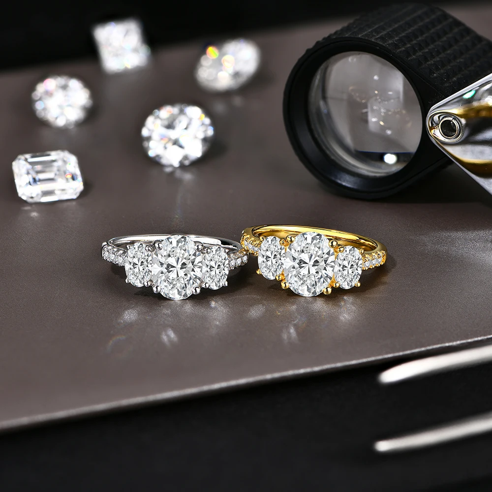 ATTAGEMS 3.2CTW DVVS1 Moissanite Rings forWomen 925 Sterling Silver Oval Cut Engagement Bride Ring Luxury Sparkling Jewelry Gift
ATTAGEMS 3.2CTW DVVS1 Moissanite Rings forWomen 925 Sterling Silver Oval Cut Engagement Bride Ring Luxury Sparkling Jewelry Gift