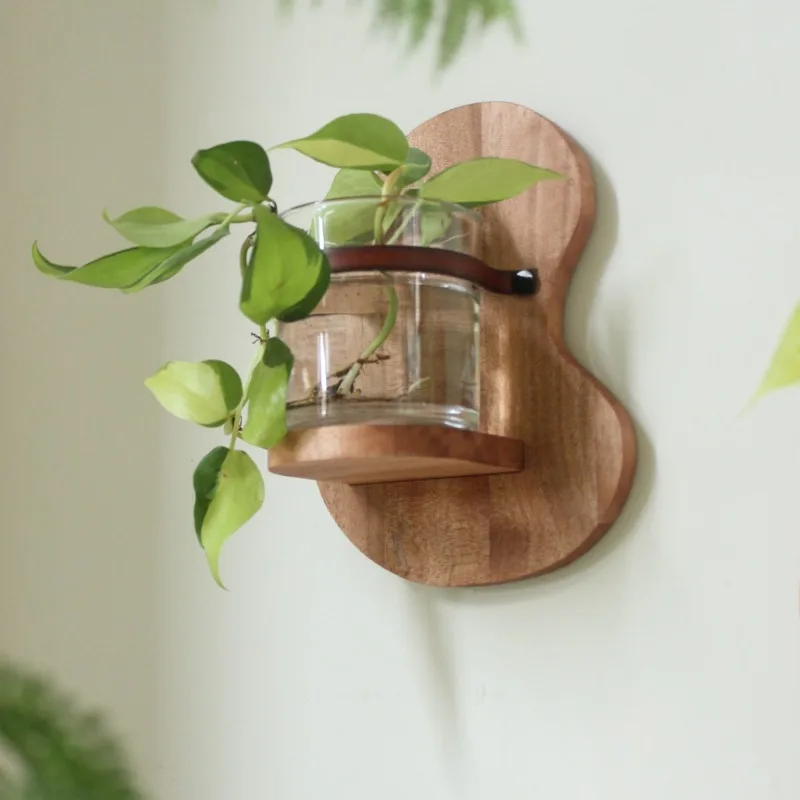 Vase en verre mural, étagère en bois hydroponique, panneau décoratif suspendu, jardinière murale du milieu du siècle pour la déc
Vase en verre mural, étagère en bois hydroponique, panneau décoratif suspendu, jardinière murale du milieu du siècle pour la déc
