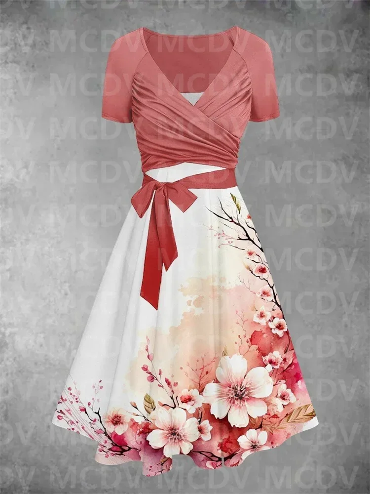Women's Vintage Floral Art Two Piece Dress 3D Printed Pocket Dress Female Dresses 02
Women's Vintage Floral Art Two Piece Dress 3D Printed Pocket Dress Female Dresses 02
