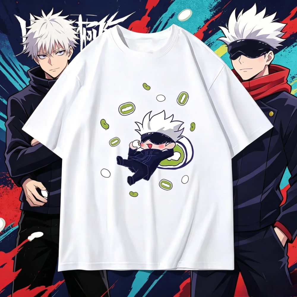 2026 Hot Sale Jujutsu Kaisen Gojo Satoru T-shirt Cute Anime Graphic Tee Casual Unisex Streetwear Harajuku High Street Clothing
2026 Hot Sale Jujutsu Kaisen Gojo Satoru T-shirt Cute Anime Graphic Tee Casual Unisex Streetwear Harajuku High Street Clothing