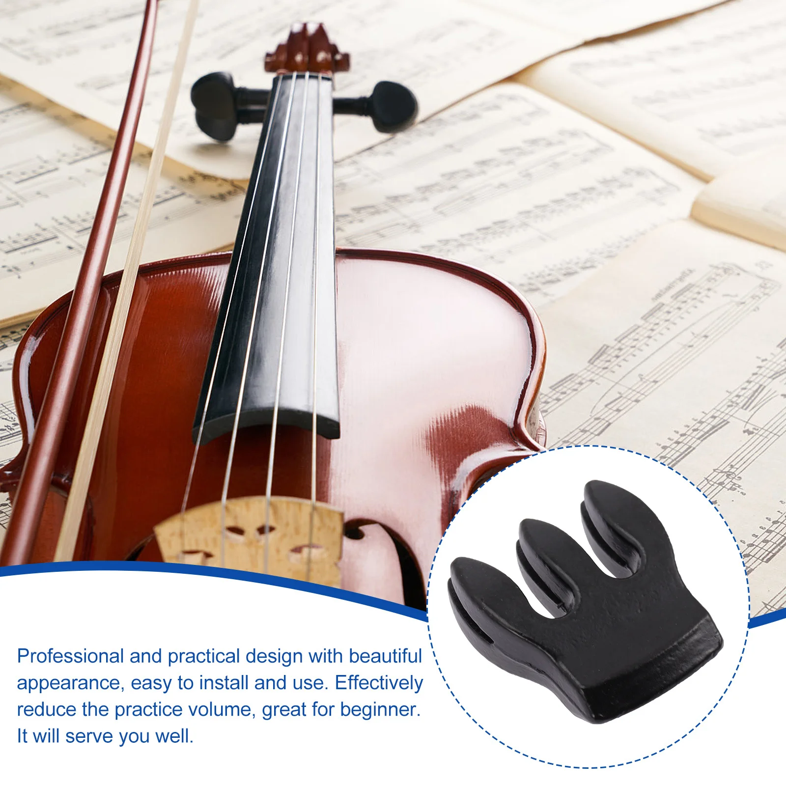 Metal Violin Silencers Mute Device Fiddles Musical Instrument Accessories Practice Sordine
Metal Violin Silencers Mute Device Fiddles Musical Instrument Accessories Practice Sordine