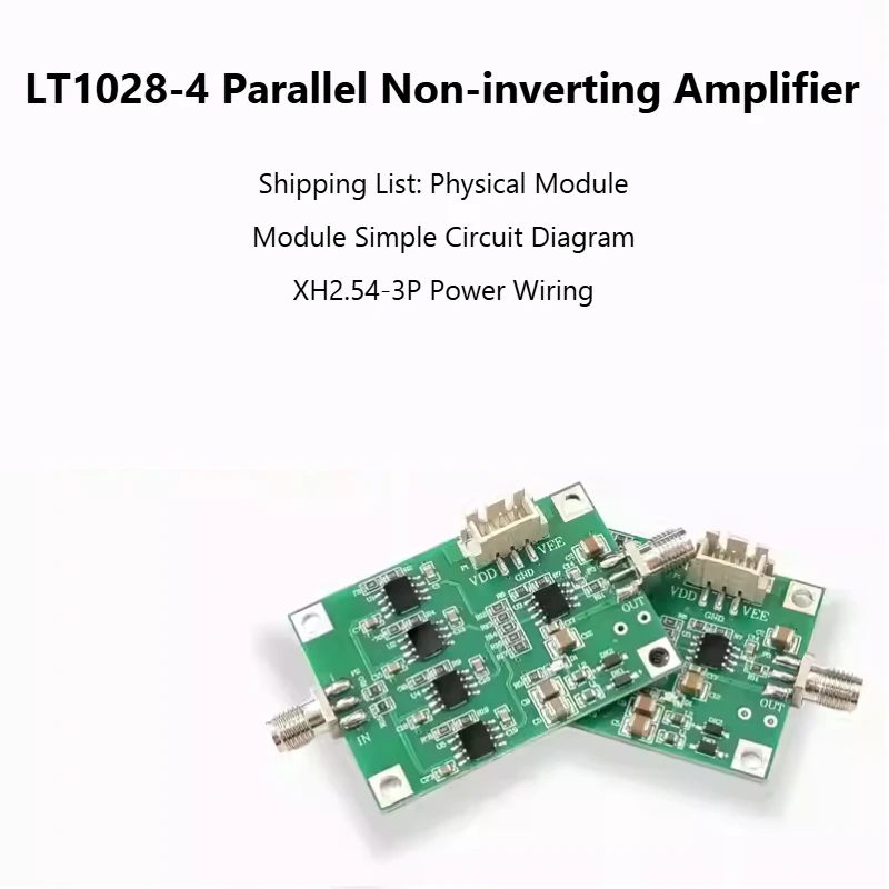 LT1028 Amplifier Module, Ultra Low Noise Amplifier, Parallel/Precision/Audio Preamp KDT7974AMP-023(ADI-LT1028-4/PCS)
LT1028 Amplifier Module, Ultra Low Noise Amplifier, Parallel/Precision/Audio Preamp KDT7974AMP-023(ADI-LT1028-4/PCS)