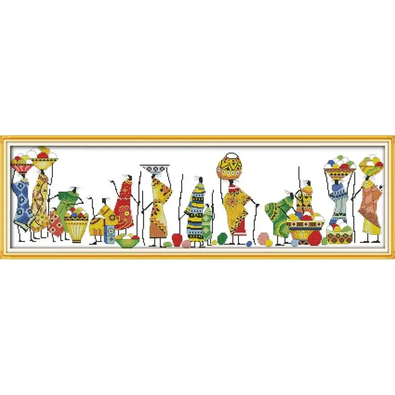 Joy Sunday Pre-printed Cross Stitch Kit Easy Pattern Aida Stamped Fabric Embroidery Set-African Life
Joy Sunday Pre-printed Cross Stitch Kit Easy Pattern Aida Stamped Fabric Embroidery Set-African Life