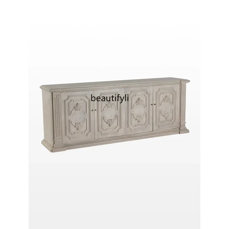 NQ Modern Solid Wood Sideboard Retro Distressed Entrance Cabinet Wall Side Locker
NQ Modern Solid Wood Sideboard Retro Distressed Entrance Cabinet Wall Side Locker