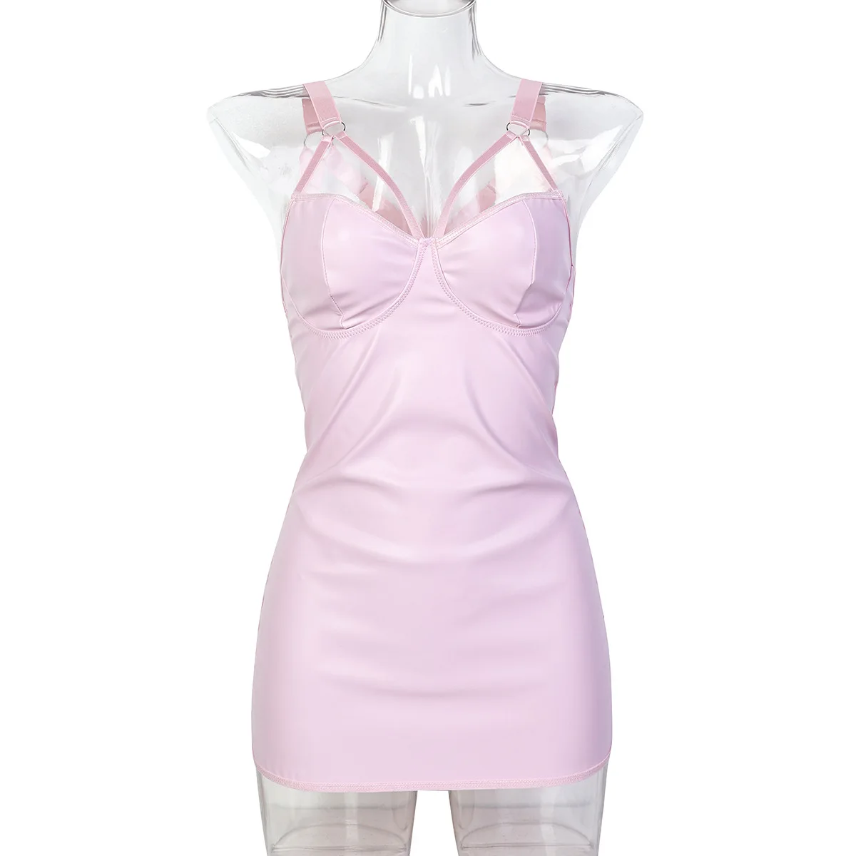 Женское розовое сексуальное нижнее белье Babydoll из искусственной кожи, пижамы, стринги, горячие эротические костюмы, порно, полая цельная ночная рубашка 
Женское розовое сексуальное нижнее белье Babydoll из искусственной кожи, пижамы, стринги, горячие эротические костюмы, порно, полая цельная ночная рубашка