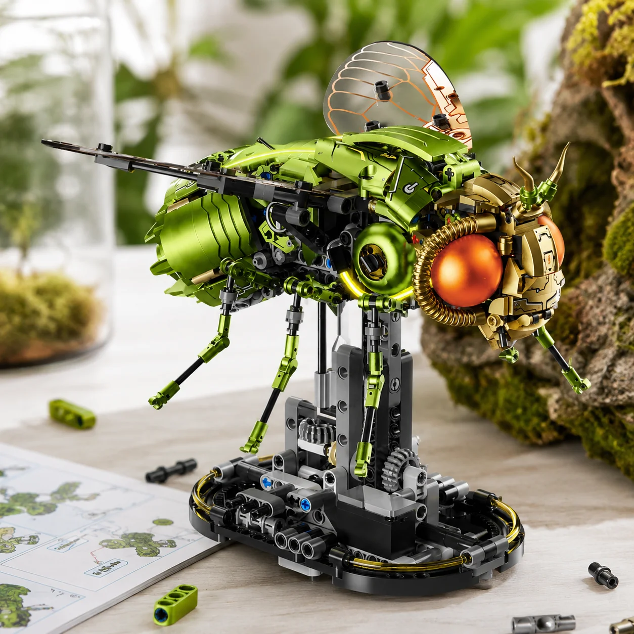 1038pcs Fly Drosophila Building Blocks Set Mechanical Linkage STEM Animal Model Kit with Light Creative Desktop Decor Kids Gift
1038pcs Fly Drosophila Building Blocks Set Mechanical Linkage STEM Animal Model Kit with Light Creative Desktop Decor Kids Gift