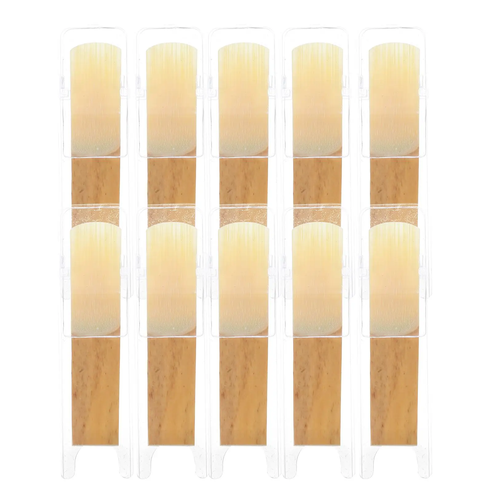 10 Pcs Saxophone Reeds Beige Plastic Moderate Hardness Long Lasting Soprano Accessories Wind Instruments Parts
10 Pcs Saxophone Reeds Beige Plastic Moderate Hardness Long Lasting Soprano Accessories Wind Instruments Parts
