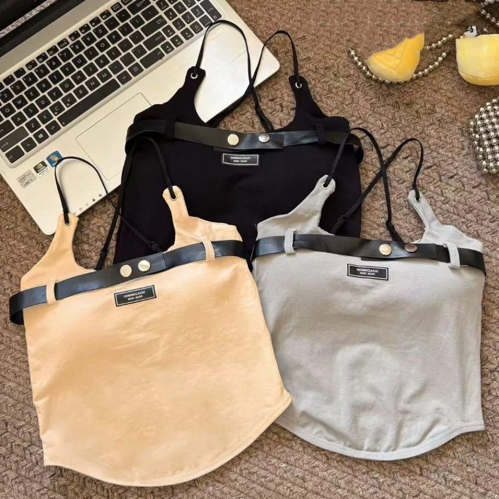 Chest Pad Women's Halter Vest Y2K Aesthetic Slim Girl Youth Tank Top with Chest Pad Sleeveless Hot Girl Crop Tops For Summer
Chest Pad Women's Halter Vest Y2K Aesthetic Slim Girl Youth Tank Top with Chest Pad Sleeveless Hot Girl Crop Tops For Summer