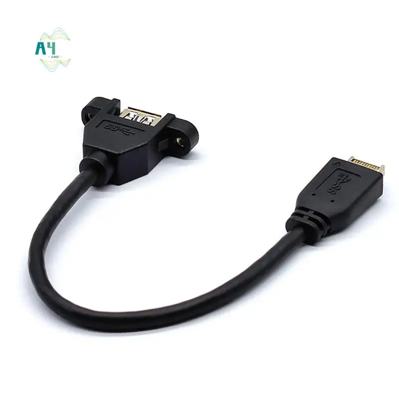 A40Z-USB 3.2 Gen2 Front Panel Screw Mount Extension Cable 10Gbps 20Pin TYPE-E To USB3.2 TYPE-A Female Connector Extensor
A40Z-USB 3.2 Gen2 Front Panel Screw Mount Extension Cable 10Gbps 20Pin TYPE-E To USB3.2 TYPE-A Female Connector Extensor