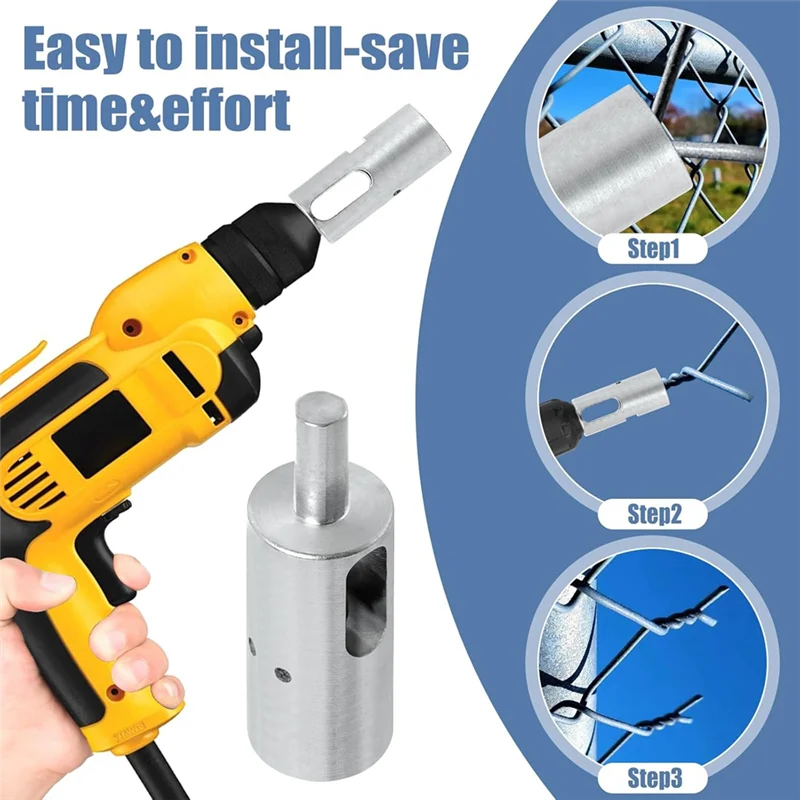 BHBD-EZ Twist Ties 9 Gauge Drill Chuck Tool For Chain Link Fence,Easy Twist Fence Ties Tool,EZ Twist Fence Drill Chuck
BHBD-EZ Twist Ties 9 Gauge Drill Chuck Tool For Chain Link Fence,Easy Twist Fence Ties Tool,EZ Twist Fence Drill Chuck