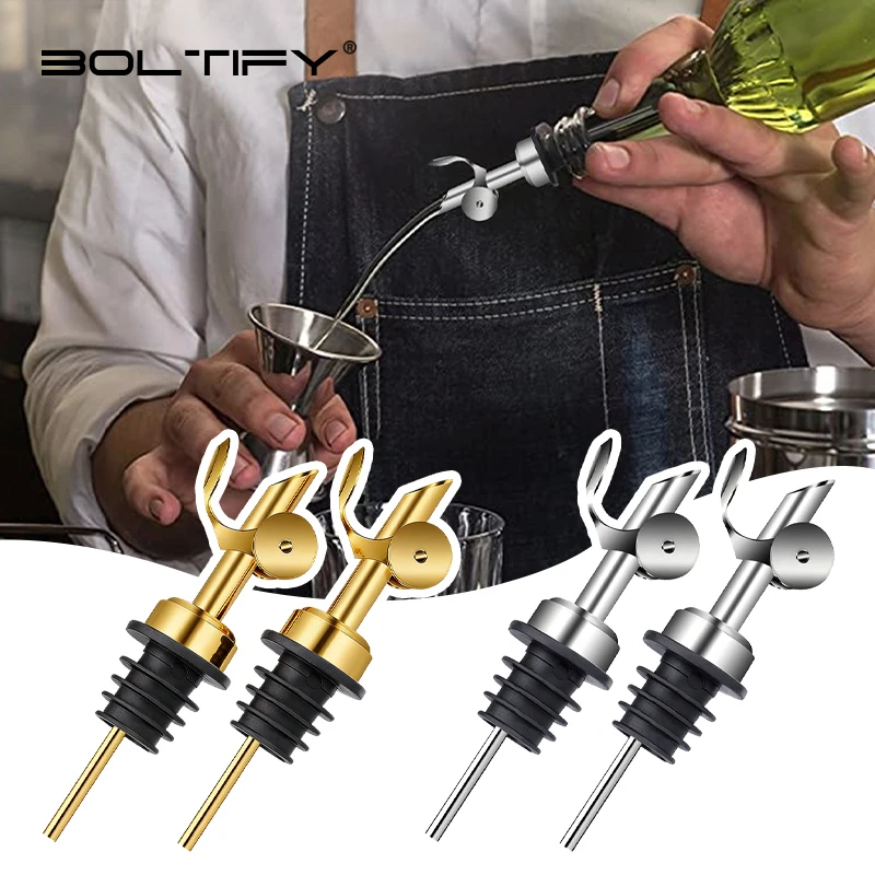BOLTIFY Wine Pourer 304 Stainless Steel Auto Opening And Closing Cap Olive Oil Dispenser Spout Cocktail Stopper Bartending Tool
BOLTIFY Wine Pourer 304 Stainless Steel Auto Opening And Closing Cap Olive Oil Dispenser Spout Cocktail Stopper Bartending Tool