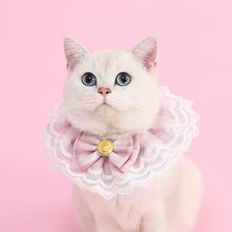 Pet Bib Pink Plaid Ribbon Dog Bowtie Organza Cotton Gauze Dog Necklace Bibs Cat Accessories Special Kitten Pet Products
Pet Bib Pink Plaid Ribbon Dog Bowtie Organza Cotton Gauze Dog Necklace Bibs Cat Accessories Special Kitten Pet Products