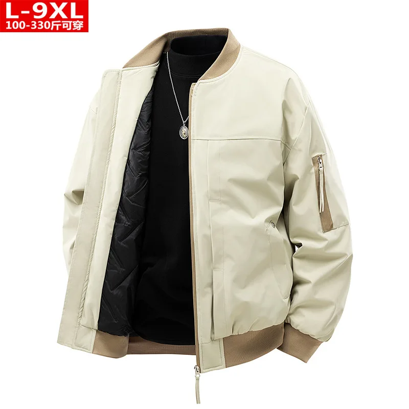 Winter Thick Jackets Men 9XL Plus Size Solid Color Varsity Jacket Fashion Casual Baseball Jacket Coats Male Big Size Clothing
Winter Thick Jackets Men 9XL Plus Size Solid Color Varsity Jacket Fashion Casual Baseball Jacket Coats Male Big Size Clothing