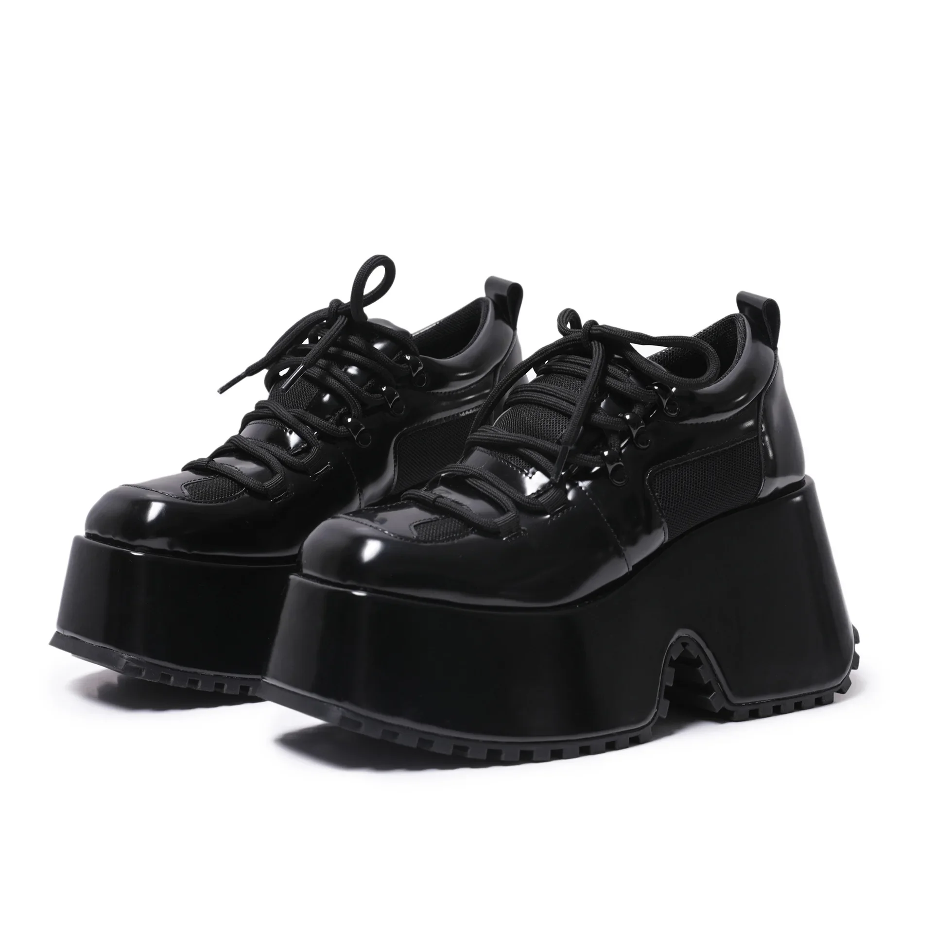 British Style Heightened Thick Heel Lace-Up Leather Shoes Retro Square Head Wedge Heel Thick Sole High Heel Single Shoes
British Style Heightened Thick Heel Lace-Up Leather Shoes Retro Square Head Wedge Heel Thick Sole High Heel Single Shoes