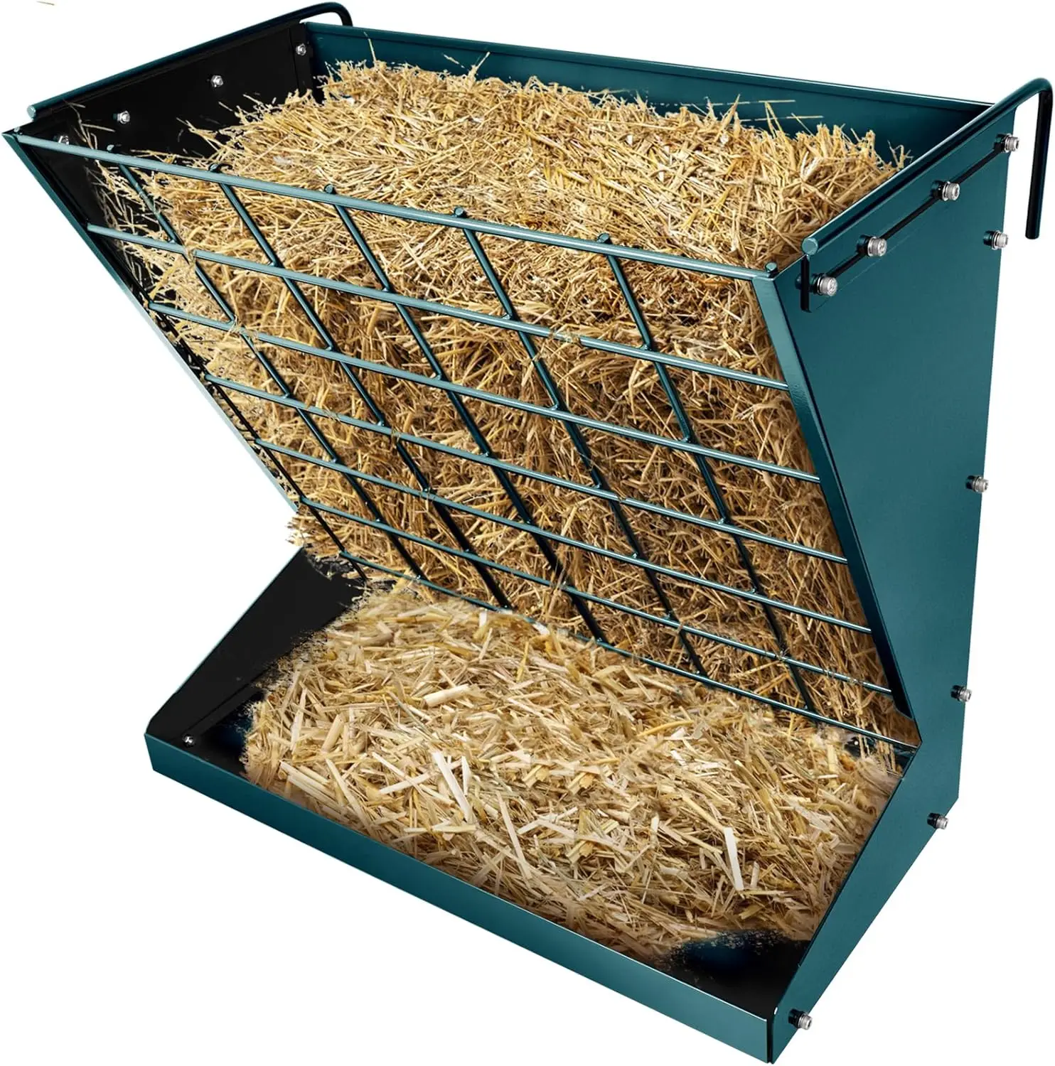Wall Mount Hay Rack, Heavy-Duty Galvanized Metal 2 in 1 Hay and Grain Feeder, Livestock Feeder with Adjustable Distance,
Wall Mount Hay Rack, Heavy-Duty Galvanized Metal 2 in 1 Hay and Grain Feeder, Livestock Feeder with Adjustable Distance,