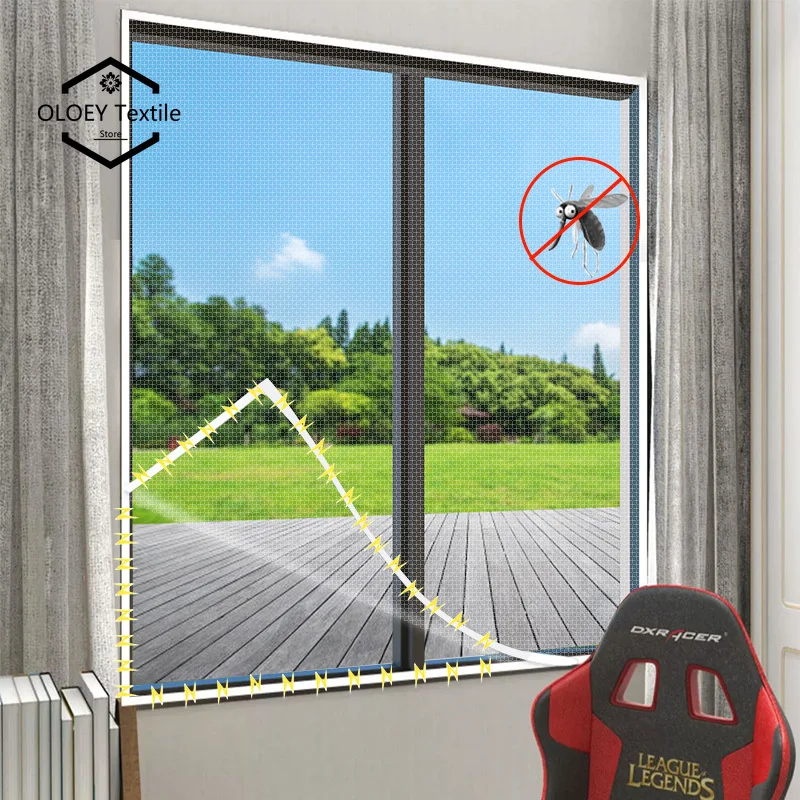 Customizable white magnetic mesh window screen mosquito proof mesh, non perforated home curtains, simple invisible screen window
Customizable white magnetic mesh window screen mosquito proof mesh, non perforated home curtains, simple invisible screen window