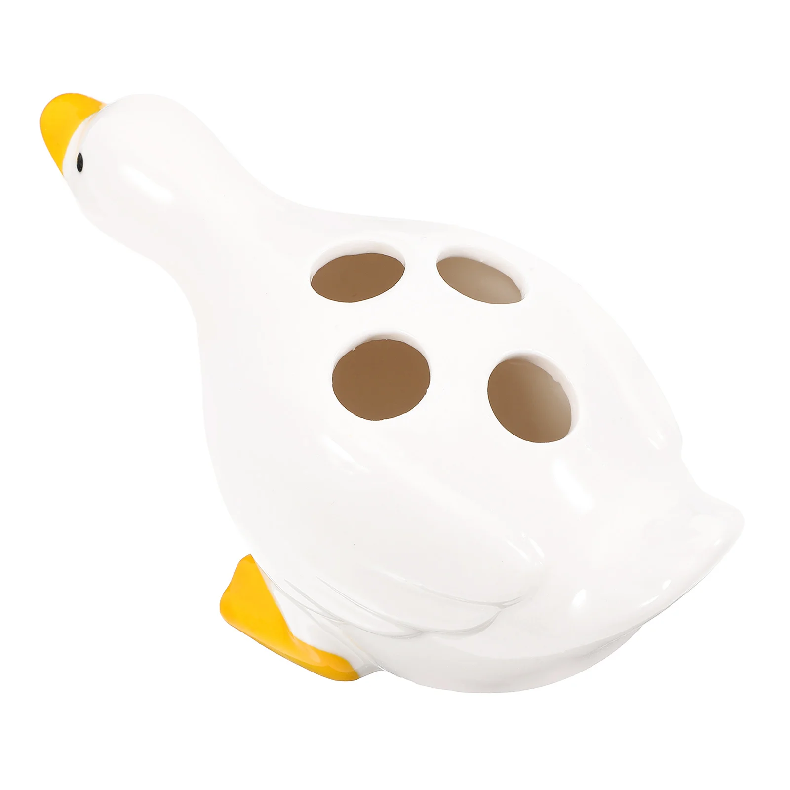 Керамический держатель для зубных щеток в форме утки, подставка для хранения в форме мультяшного животного для ванной комнаты, органайзер для туалетного столика, держатели для зубных щеток
Керамический держатель для зубных щеток в форме утки, подставка для хранения в форме мультяшного животного для ванной комнаты, органайзер для туалетного столика, держатели для зубных щеток