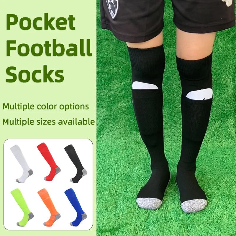 Adults Youths Kids Style Long-Tube Knee High Soccer Socks With Pockets Integrated Sports Socks Towel Bottom Anti Slip Breathable
Adults Youths Kids Style Long-Tube Knee High Soccer Socks With Pockets Integrated Sports Socks Towel Bottom Anti Slip Breathable