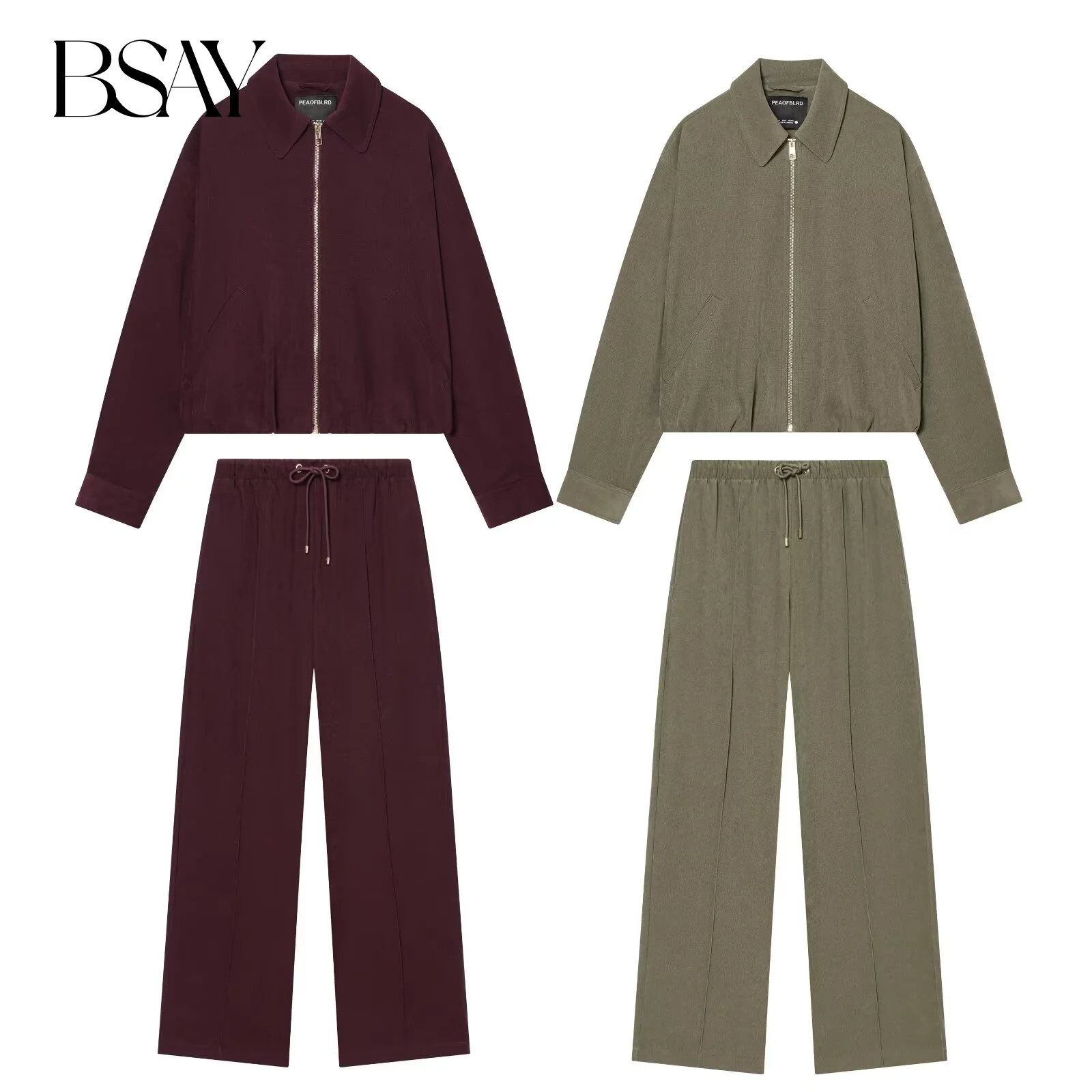 BSAY комплект из двух предметов для женщин, модная осенне-зимняя новая куртка-пилот на молнии с длинными рукавами и лацканами, широкие брюки с эластичной резинкой на талии
BSAY комплект из двух предметов для женщин, модная осенне-зимняя новая куртка-пилот на молнии с длинными рукавами и лацканами, широкие брюки с эластичной резинкой на талии