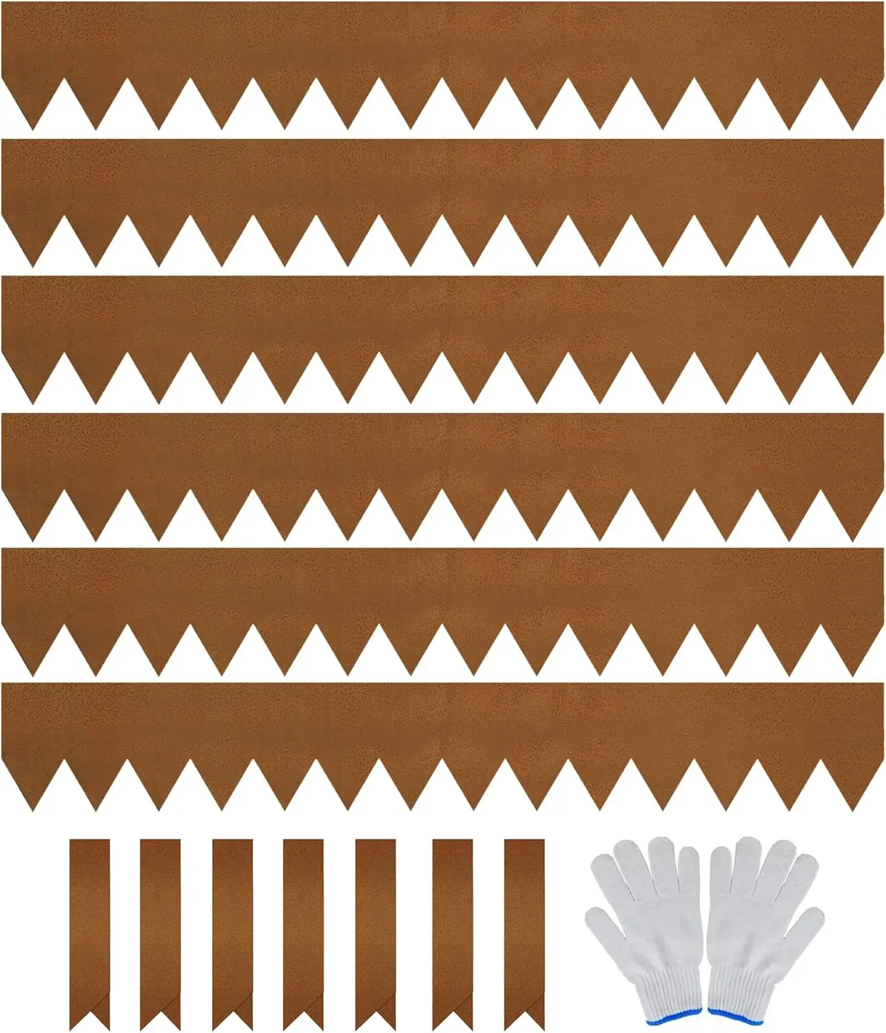 6-Pack Pre-Rusted Steel Landscape Edging, 40" L x 6" H Each, No-Dig Hammer-in Heavy Duty Metal Border with Clips & Gloves
6-Pack Pre-Rusted Steel Landscape Edging, 40" L x 6" H Each, No-Dig Hammer-in Heavy Duty Metal Border with Clips & Gloves