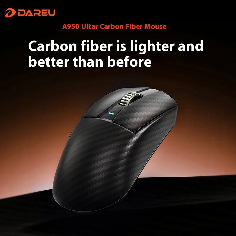 Dareu A950Ultra Esports Mouse Carbon Fiber Wireless Tri-mode AIM-750U 500mAh 8000Hz Nordic 52840 Stablize Lightweight PC Mice
Dareu A950Ultra Esports Mouse Carbon Fiber Wireless Tri-mode AIM-750U 500mAh 8000Hz Nordic 52840 Stablize Lightweight PC Mice