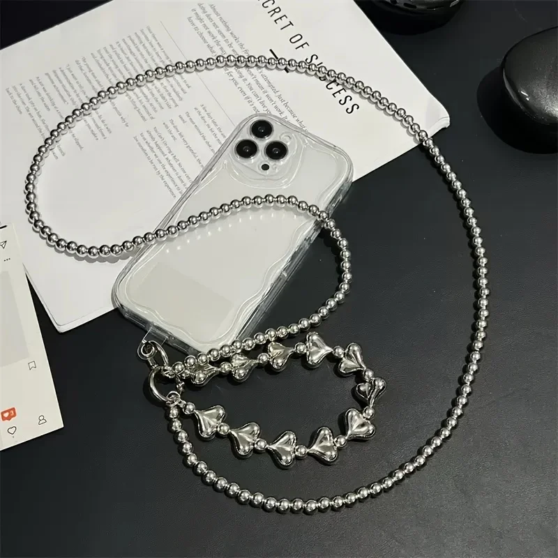 Heart DIY Pearl Phone Chain, Small Beads String Bag Strap, Crossbody Anti-Lost Hanging Rope for Women, Fashion Accessory
Heart DIY Pearl Phone Chain, Small Beads String Bag Strap, Crossbody Anti-Lost Hanging Rope for Women, Fashion Accessory