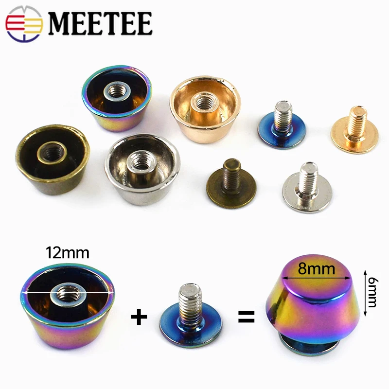 10/20/30/40/50Pcs Meetee 8-15mm Metal Screw Rivet Studs for Handbag Bottom Protector Purse Feet Stud DIY Leather Craft Hardware
10/20/30/40/50Pcs Meetee 8-15mm Metal Screw Rivet Studs for Handbag Bottom Protector Purse Feet Stud DIY Leather Craft Hardware