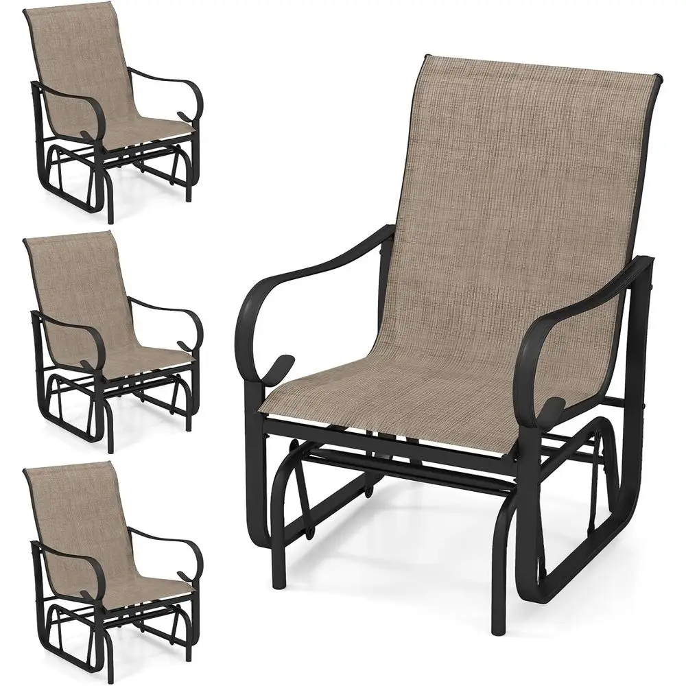 4-Piece Patio Glider Set: Outdoor Swing Chairs with Mesh Fabric and Ergonomic Design for Porch, Garden, Backyard
4-Piece Patio Glider Set: Outdoor Swing Chairs with Mesh Fabric and Ergonomic Design for Porch, Garden, Backyard