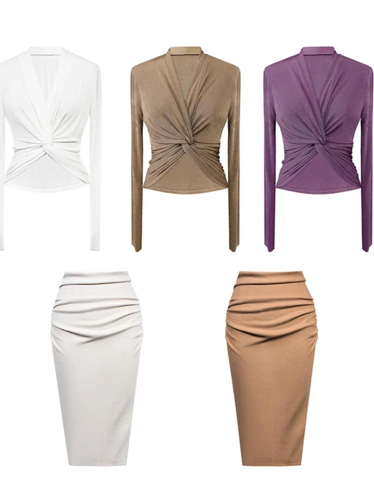 Новинка Весна 2024: Комплект для стройности — вязаный топ с длинным рукавом и V-образным вырезом, высокоэластичная замшевая юбка, приятный для кожи, модный костюм
Новинка Весна 2024: Комплект для стройности — вязаный топ с длинным рукавом и V-образным вырезом, высокоэластичная замшевая юбка, приятный для кожи, модный костюм