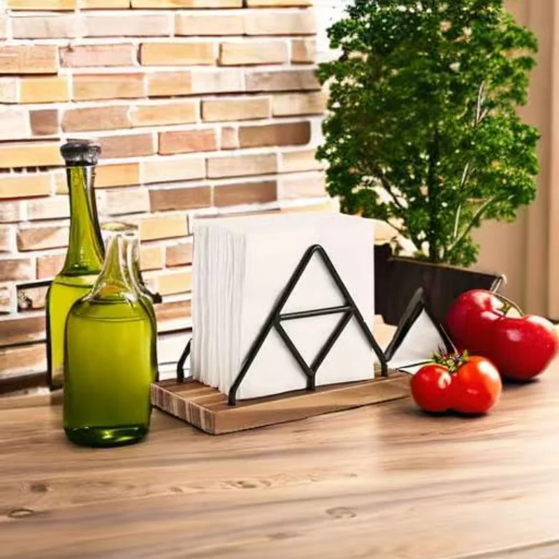New Chinese Style Standing Napkin Dispenser for Cafe and Restaurant Tables Modern Triangle Desktop Tissue Holder
New Chinese Style Standing Napkin Dispenser for Cafe and Restaurant Tables Modern Triangle Desktop Tissue Holder