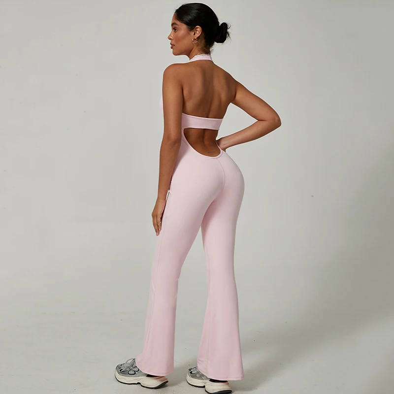 Sexy Lace V Neck Sports Yoga Jumpsuit Women Solid Color Backless One Piece Flare Pants Woman Tight Hip Lift Fitness Bodysuit
Sexy Lace V Neck Sports Yoga Jumpsuit Women Solid Color Backless One Piece Flare Pants Woman Tight Hip Lift Fitness Bodysuit