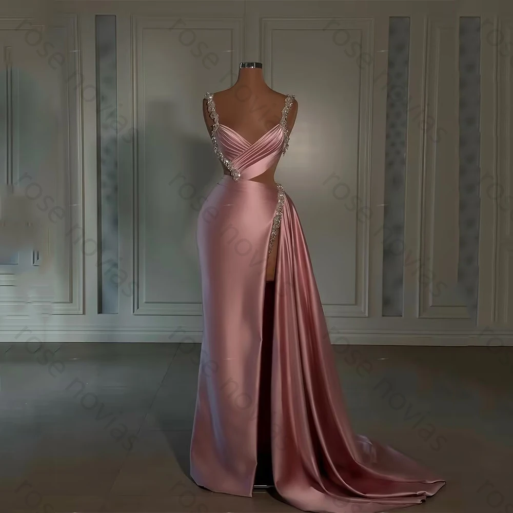 Customized High Quality Pink Satin for Evening Dresses Sweetheart with Crystal for Floor-length Bespoke Occasion Party Dress
Customized High Quality Pink Satin for Evening Dresses Sweetheart with Crystal for Floor-length Bespoke Occasion Party Dress
