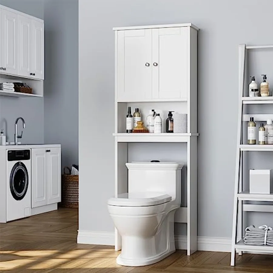 Over The Toilet Storage Cabinet Bathroom Organizer White with Adjustable Shelf Space Saver for Bathroom White
Over The Toilet Storage Cabinet Bathroom Organizer White with Adjustable Shelf Space Saver for Bathroom White