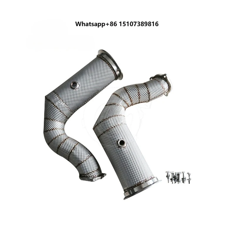 Exhaust Catted Downpipe for Turbo S E-Hybrid / Turbo S E-Hybrid Coupe 4.0 680hp with Heat Shield 2019+
Exhaust Catted Downpipe for Turbo S E-Hybrid / Turbo S E-Hybrid Coupe 4.0 680hp with Heat Shield 2019+