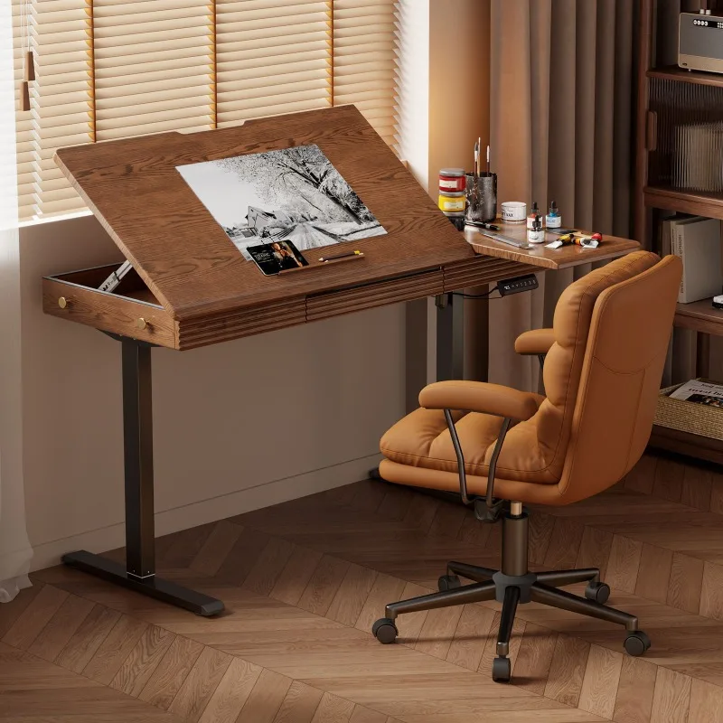 Calligraphy desk Home workbench Electric lifting table Learning computer table
Calligraphy desk Home workbench Electric lifting table Learning computer table