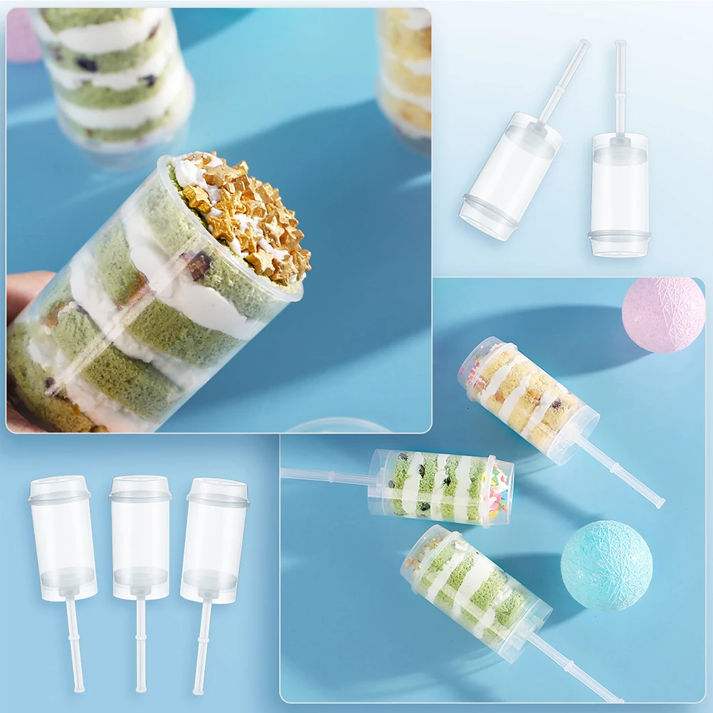 20PCS Holders Plastic Dessert Tools Cake Containers Pops Push Pops up Shooter Prevent Leakage Reusable
20PCS Holders Plastic Dessert Tools Cake Containers Pops Push Pops up Shooter Prevent Leakage Reusable