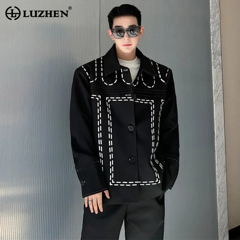 LUZHEN 2024 Trendy Spring Color Contrast Embroidery Outline Casual Jacket Men's Stylish High Street Korean Original Coat LZ2650
LUZHEN 2024 Trendy Spring Color Contrast Embroidery Outline Casual Jacket Men's Stylish High Street Korean Original Coat LZ2650