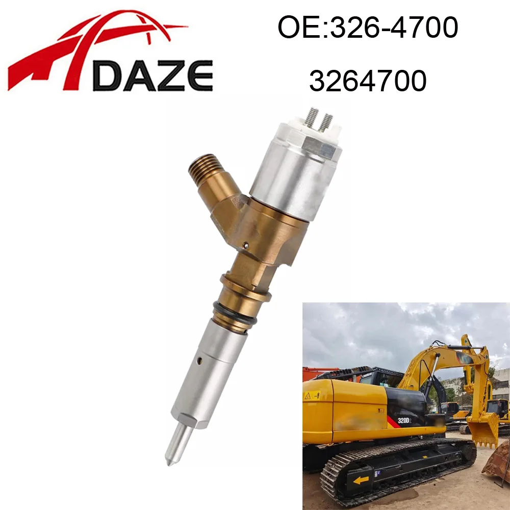 DAZE 326-4700 3264700 Fuel Injector Common Rail For CAT C6.4 E320D 320D Excavator
DAZE 326-4700 3264700 Fuel Injector Common Rail For CAT C6.4 E320D 320D Excavator