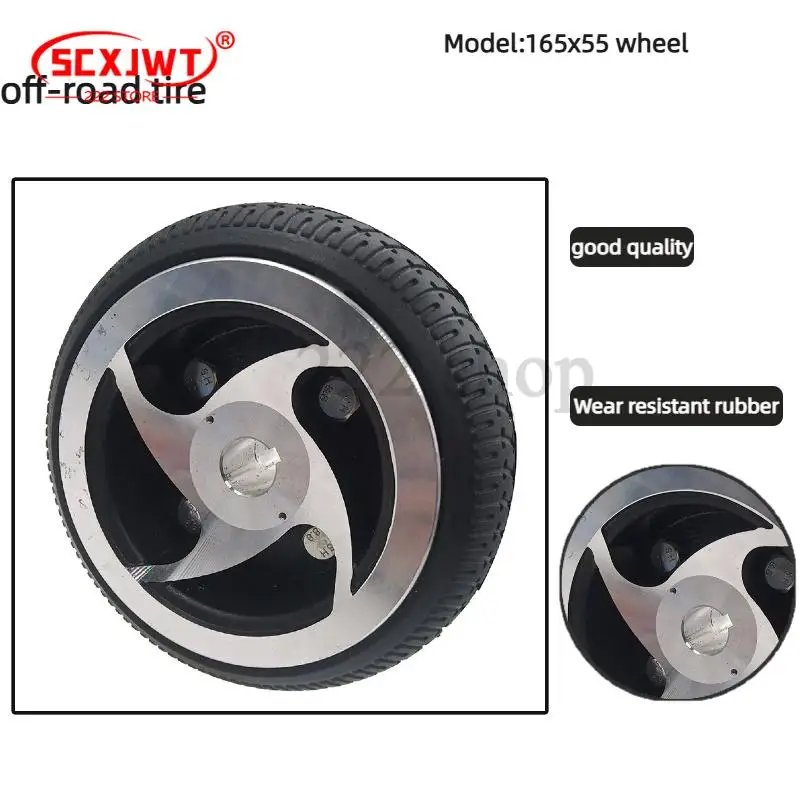 165x55 solid tire with wheel hub keyway, not afraid of punctures, used for lawn drilling/weeding machines
165x55 solid tire with wheel hub keyway, not afraid of punctures, used for lawn drilling/weeding machines